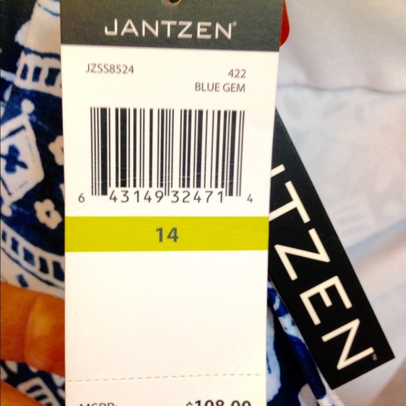 Jantzen One-piece Swimsuit size 14 - Picture 6 of 6